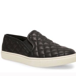 Steve Madden women’s quilted leather slip on sneakers
